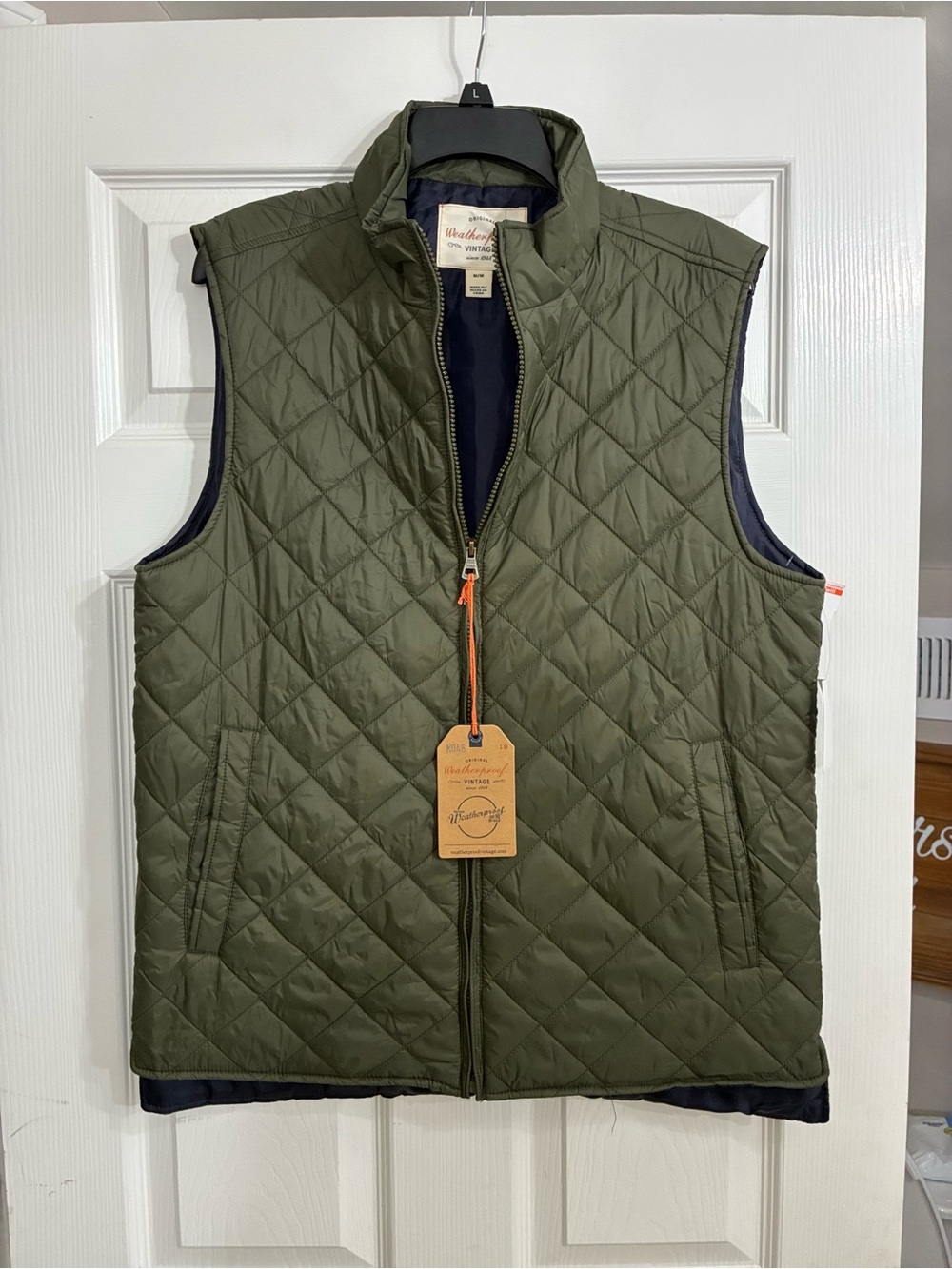 Weatherproof Olive Green Quilted Men's Vest